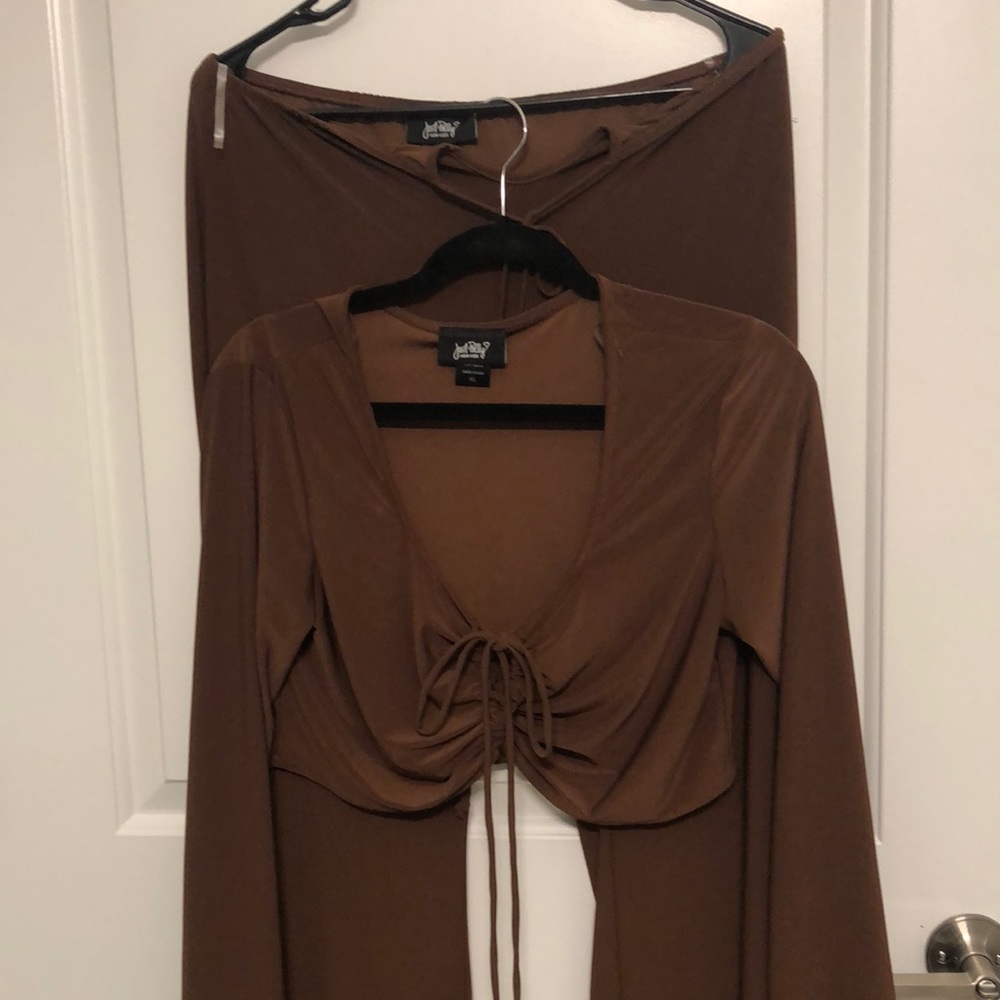 Pant set brow never worn